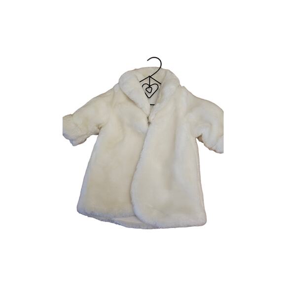 Vintage 1996 Fibre-Craft white fur coat- fits 18" American Girl Dolls - Picture 1 of 2